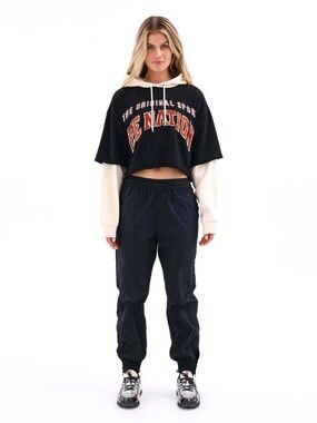P.E. Nation cropped layered hoodie